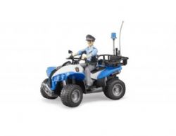 BRUDER - QUATRE ROUES DE POLICE AVEC OFFICIER  #63011